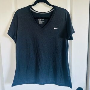 Nike Women's Charcoal V-Neck Tee